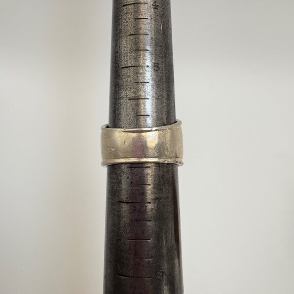 VTG Solid Sterling Silver 925 Tapered Cigar Band Ring Size 6.25 - Picture 13 of 13